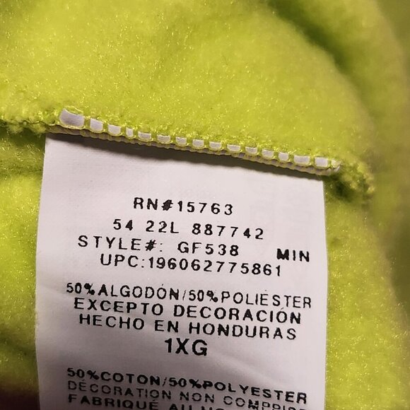 Champion Women's Size 1X Neon Green Hoodie Long Sleeve Drawstring Hood Closure‎ - Picture 5 of 8